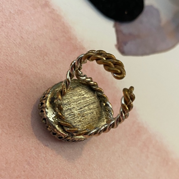 Vintage Winard Blue Rose Cameo Ring - Picture 5 of 6